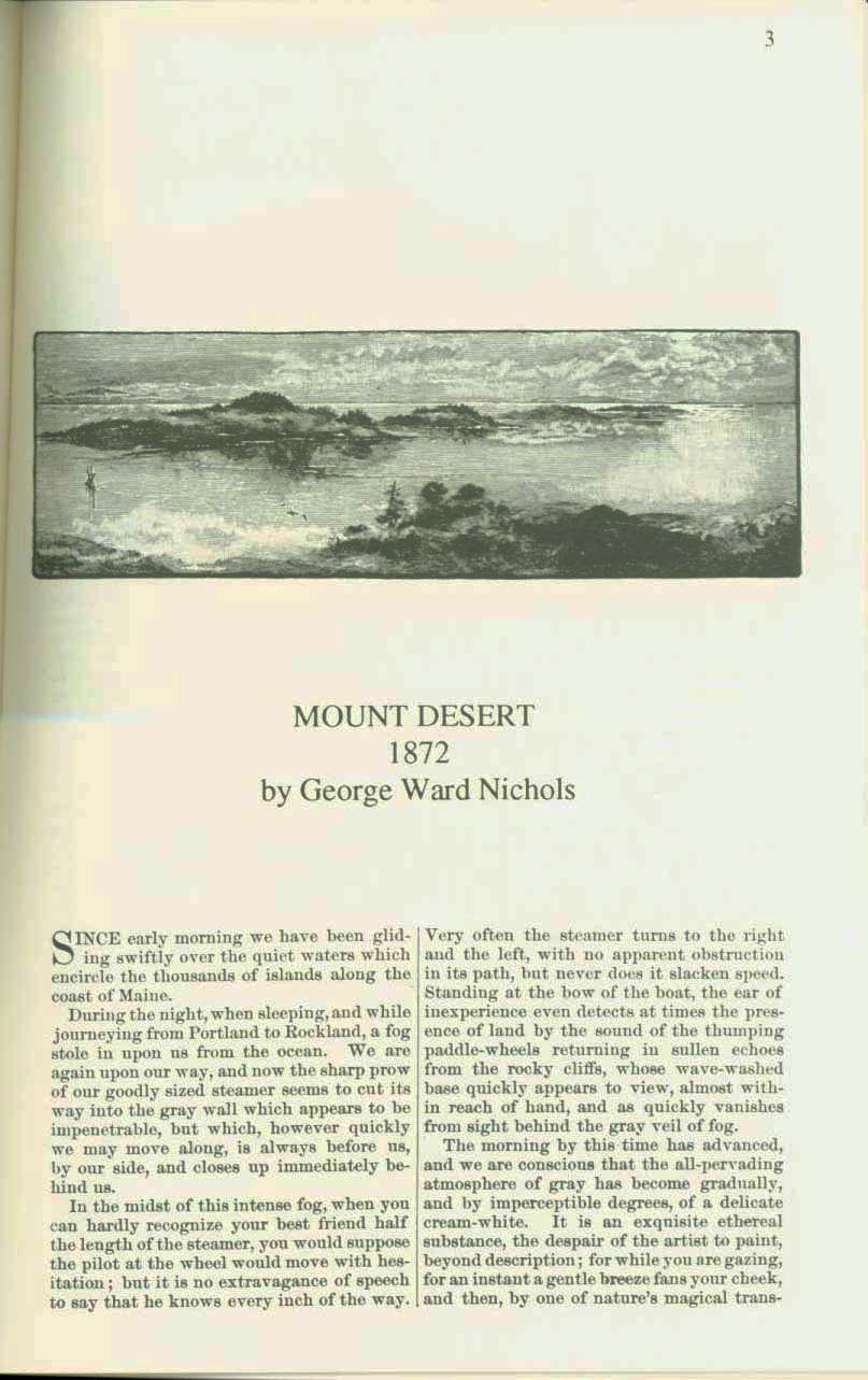 Mount Desert, 1872: an early history of the Maine island that is now Acadia National Park. vist0029d